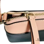 Kate Spade peach and black bicolour leather shoulder bag, view 9