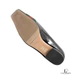 Gucci Bamboo Sherryline black leather flats, size US 5, view 6