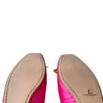 Kate Spade pink and orange satin bow ballet flats, size US 6, view 9