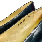 Yves Saint Laurent black leather court shoes, size 34.5, view 13