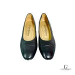 Yves Saint Laurent black leather court shoes, size 34.5, view 5