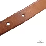 Hermes brown leather triple wrap bracelet with silver buckle, view 11