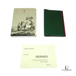 Hermes green leather notebook cover agenda, view 16