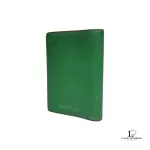 Hermes green leather notebook cover agenda, view 3