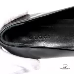 Gucci Bamboo Sherryline black leather flats, size US 5, view 10