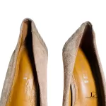 Coach nude brown suede leather heeled pumps, size US 7, view 9