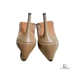 Coach nude brown suede leather heeled pumps, size US 7, view 6
