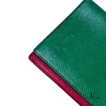 Hermes green leather notebook cover agenda, view 5