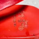 Coach red rubber back-strapped flat sandals, size US 7, view 10