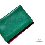 Hermes green leather notebook cover agenda, view 4