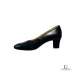 Yves Saint Laurent black leather court shoes, size 34.5, view 10