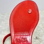 Coach red rubber back-strapped flat sandals, size US 7, view 13