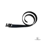 Michael Kors reversible initials monogram black leather belt, size 90, view 5