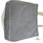 Louis Vuitton Fondation Museum limited greyish mauve and beige canvas tote bag, view 10