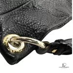 Marc Jacobs black calf leather slouch hobo bag, view 15