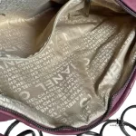 Chanel half moon peachy copper lambskin chain shoulder bag, view 9