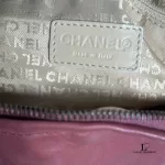 Chanel half moon peachy copper lambskin chain shoulder bag, view 11