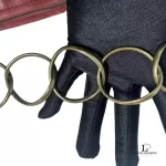 Chanel half moon peachy copper lambskin chain shoulder bag, view 8