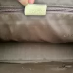 Gucci Jacqui-O beige and creme canvas handbag, view 29