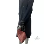 Chanel half moon peachy copper lambskin chain shoulder bag, view 23
