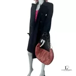 Chanel half moon peachy copper lambskin chain shoulder bag, view 25