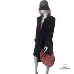 Chanel half moon peachy copper lambskin chain shoulder bag, view 24