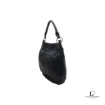 Marc Jacobs black calf leather slouch hobo bag, view 2