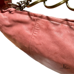 Chanel half moon peachy copper lambskin chain shoulder bag, view 15