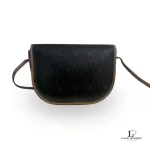 Christian Dior Honeycomb black and beige canvas and leather flap shoulder bag, view 6