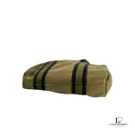 Hermes Toile Fourre Tout khaki canvas cabas shopping bag, view 3