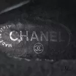 Chanel Bottines NVL08 black suede short wedge boots, size 36, view 16