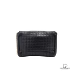 Celine Blason Emblem black quilted leather chain bag, view 2