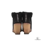 Chanel Bottines NVL08 black suede short wedge boots, size 36, view 3