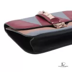 Valentino Garavani Rockstud multicolour leather chain shoulder bag, view 4