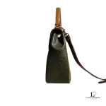 Nina Ricci tan and dark grey PVC and leather top handle two-way handbag, view 2