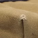 Hermes Toile Fourre Tout khaki canvas cabas shopping bag, view 10