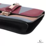 Valentino Garavani Rockstud multicolour leather chain shoulder bag, view 5