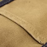 Hermes Toile Fourre Tout khaki canvas cabas shopping bag, view 15