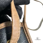 Christian Dior Honeycomb black and beige canvas and leather flap shoulder bag, view 17