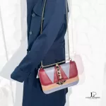 Valentino Garavani Rockstud multicolour leather chain shoulder bag, view 15