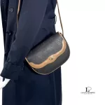 Christian Dior Honeycomb black and beige canvas and leather flap shoulder bag, view 20