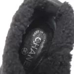 Chanel Bottines NVL08 black suede short wedge boots, size 36, view 15