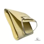 Louis Vuitton Epi Portefeuille vanilla leather medium wallet, view 7