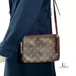 Louis Vuitton Monogram Twice brown and maroon crossbody bag M50183, view 15