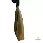 Hermes Toile Fourre Tout khaki canvas cabas shopping bag, view 5
