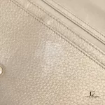 Christian Dior Diorama gold bronze leather wallet on chain, view 9