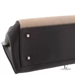 Celine Edge black and beige leather handbag, view 3