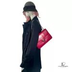 Gucci Dollar pinkish red polished calfskin Interlocking G chain shoulder bag, view 29