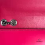 Gucci Dollar pinkish red polished calfskin Interlocking G chain shoulder bag, view 7