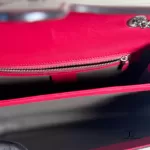 Gucci Dollar pinkish red polished calfskin Interlocking G chain shoulder bag, view 16